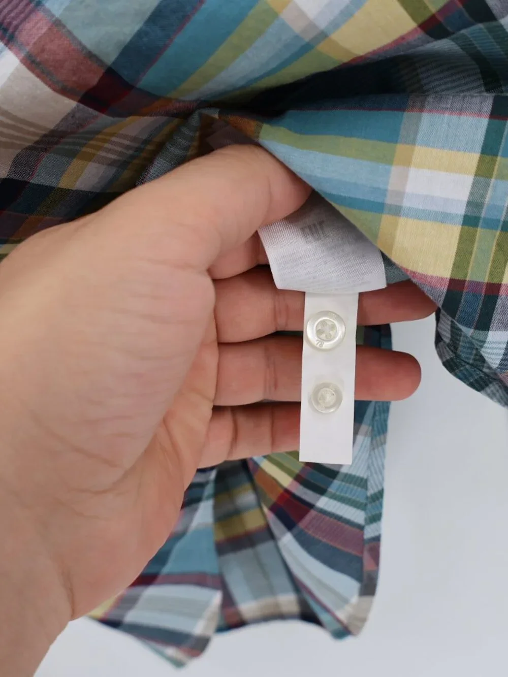 NWT Banana Republic Shirt Mens Medium Button Up Plaid Cotton Standard Fit casual